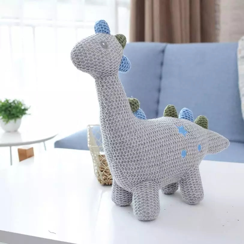 Crochet Rattle Toy - Dinosaur | دمية بالكروشيه - ديناصور