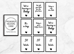 Pregnancy Milestone Cards | بطاقات لتصوير الذكريات المهمة للحوامل